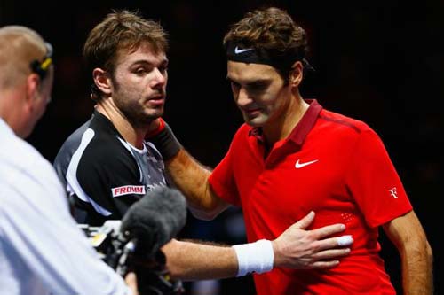 Federer ngược dòng kì diệu trước Wawrinka hay nhất 2014 - 3