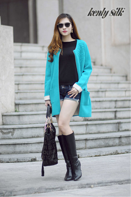 Những mẫu áo choàng tươi trẻ mùa thu đông 2014-2015 - 4