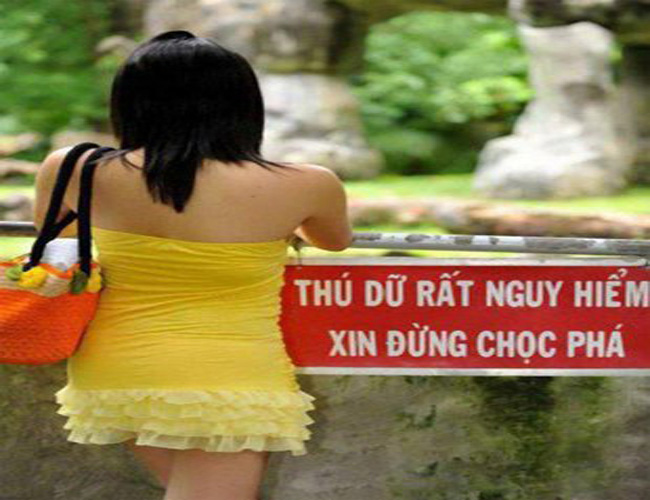 “Thú dữ rất nguy hiểm, xin đừng chọc phá”
