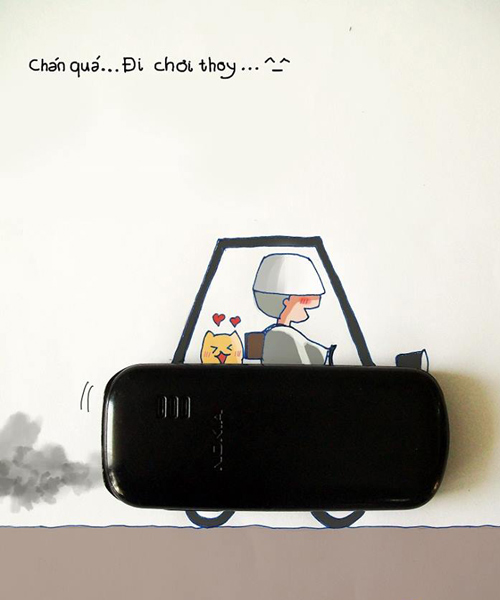 9x vẽ tranh “độc” từ vỏ hoa quả, kẹo mút - 2