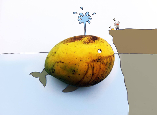 9x vẽ tranh “độc” từ vỏ hoa quả, kẹo mút - 5