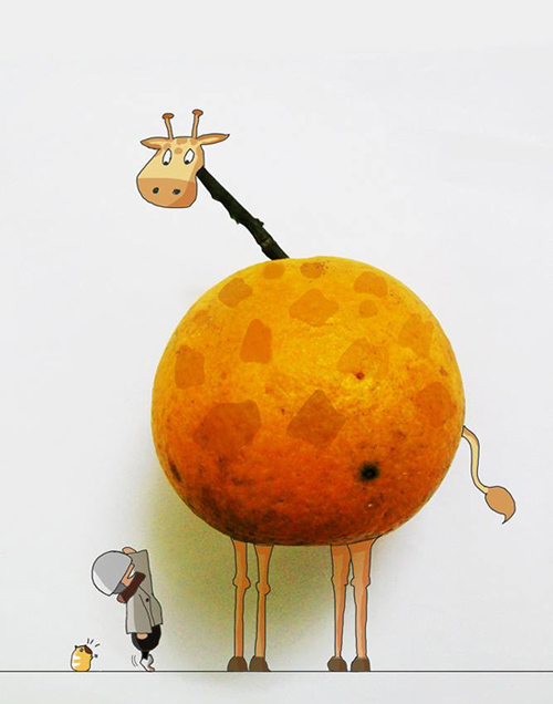 9x vẽ tranh “độc” từ vỏ hoa quả, kẹo mút - 9