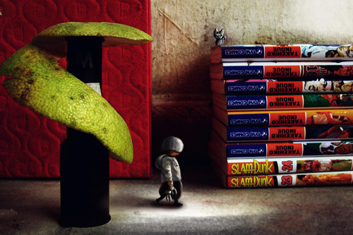 9x vẽ tranh “độc” từ vỏ hoa quả, kẹo mút - 7