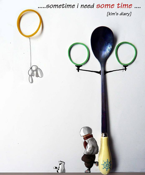 9x vẽ tranh “độc” từ vỏ hoa quả, kẹo mút - 9