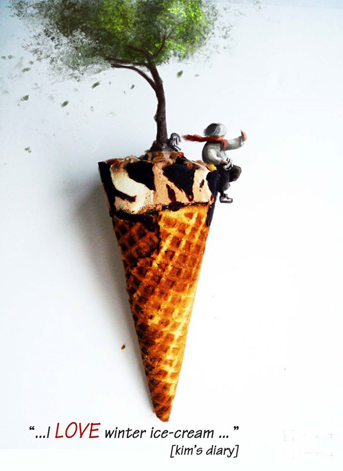 9x vẽ tranh “độc” từ vỏ hoa quả, kẹo mút - 10