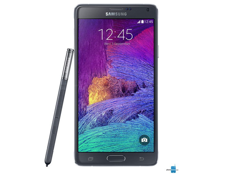 8. Samsung Galaxy Note 4

Thiết bị này chạy trên bộ xử lý Samsung Exynos 5433 64-bit theo cấu trúc big.LITTLE của lõi Cortex A57 và A53, màn hình QHD 5,7 inch, RAM 3GB, bộ nhớ trong 32GB, camera chính 16MP và camera phụ 3.7MP. Tuy bản chất Samsung Exynos 5433 hỗ trợ điện toán 64-bit, nhưng ở phiên bản chạy Android 4.4 KitKat hiện tại, Samsung Exynos 5433 chỉ hoạt động như một bộ xử lý 32-bit và vẫn đang chờ đợi Samsung nâng cấp lên Android 5.0 Lollipop.​


