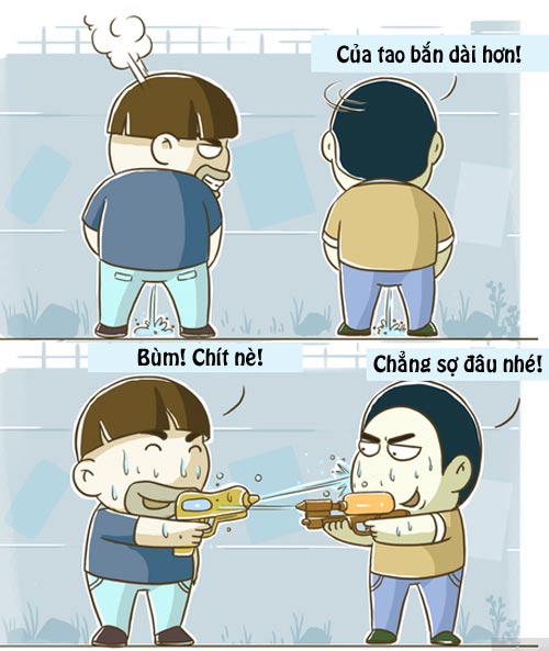 Truyện tranh: Hai gã nghịch súng nước - 2
