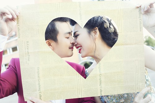 Bộ ảnh cưới đáng yêu của diễn viên Lê Khánh - 1
