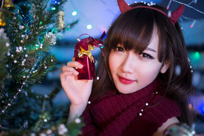 Nữ sinh Hà Nội xinh đẹp đón Noel - 20