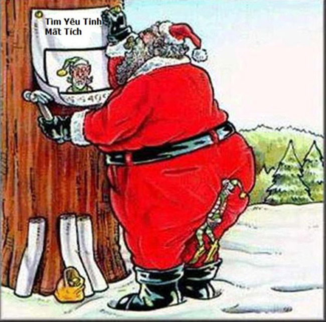 Ông già Noel đang đi tìm yêu tinh bị thất lạc
