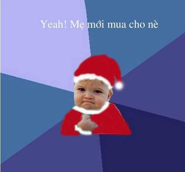 Mẹ vừa mua cho bộ đồ Noel
