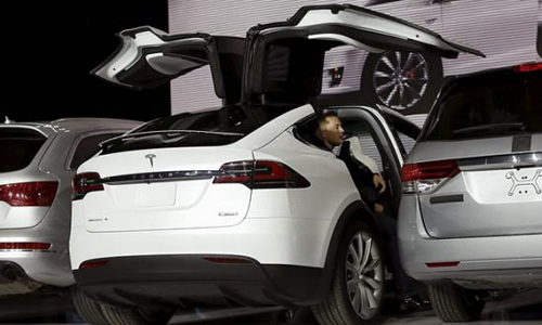 Tesla Model X phiên bản “cửa cánh chim” trình làng - 2