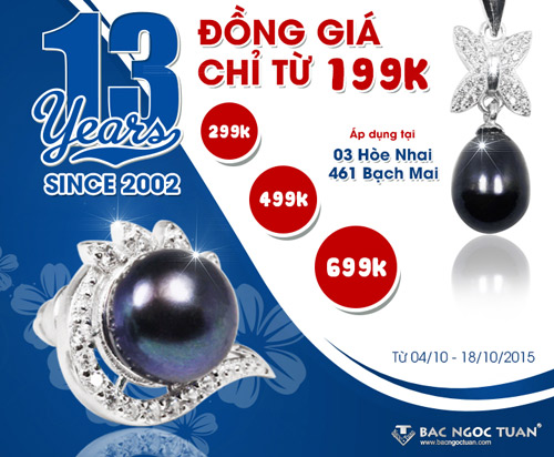 Trang sức Bạc Ngọc Tuấn đồng giá siêu hấp dẫn - 1