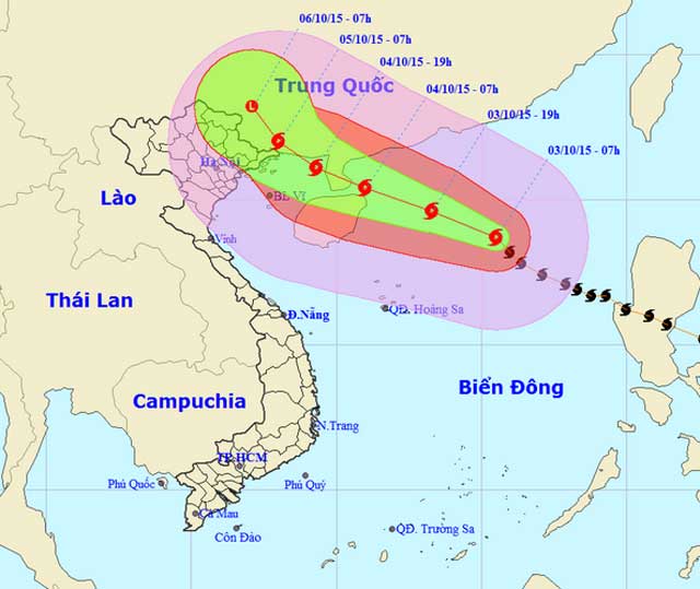 Bão số 4 đang mạnh lên rất nhanh - 1