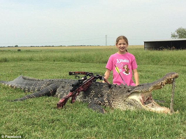 Bé gái 10 tuổi hạ gục cá sấu khổng lồ - 1
