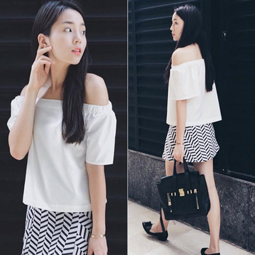 Mẹo diện mốt áo trễ vai không lộ dây áo lót - 9