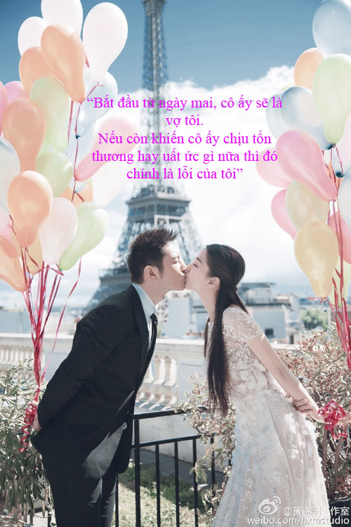 Những câu nói như truyện ngôn tình của Hiểu Minh dành cho vợ - 2
