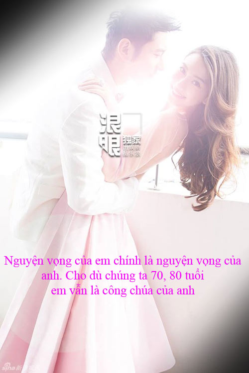 Những câu nói như truyện ngôn tình của Hiểu Minh dành cho vợ - 12