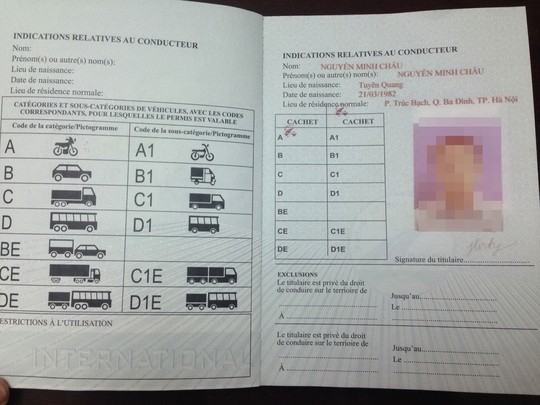 Chưa thể cấp giấy phép lái xe quốc tế - 1