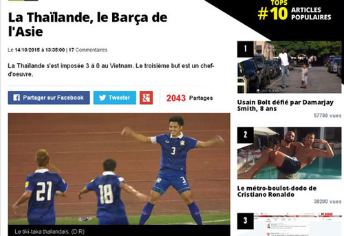 Fan Pháp ví Thái Lan như Barca, đá hay hơn… PSG - 1