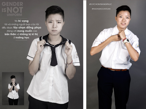 Bộ ảnh của những "cô nàng" từ chối mặc váy, áo dài - 6