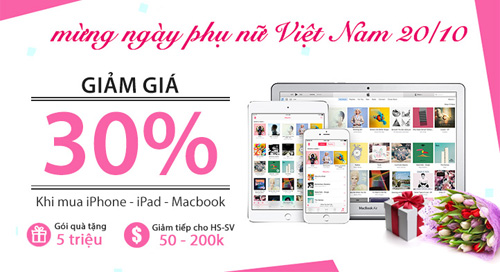 iPhone - iPad giảm giá đồng loạt dịp 20/10 tại ShopDunk - 1
