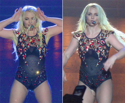 Britney Spears luống cuống vì toạc áo liền quần - 7