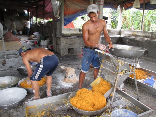 Lò sản xuất chà bông từ thịt gà độn bột mì, bốc mùi hôi thối - 3