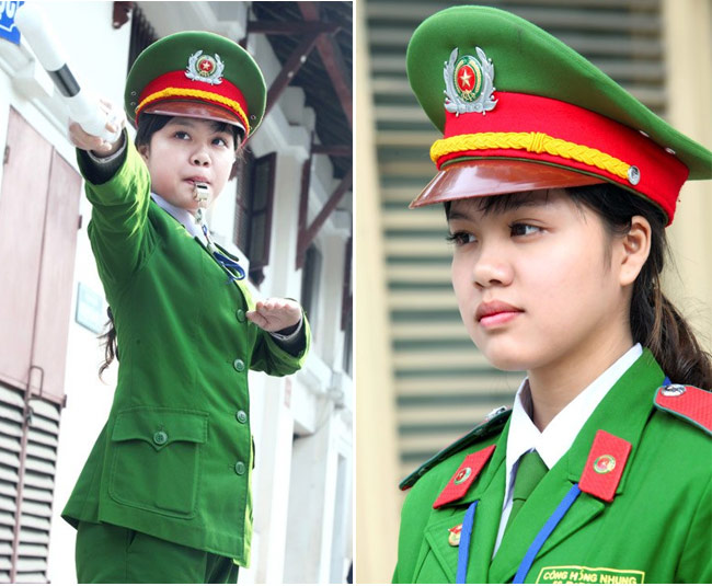 Công Thị Hồng Nhung, cô gái Quảng Bình từng nổi tiếng với biệt danh hot girl Cảnh sát xinh đẹp.