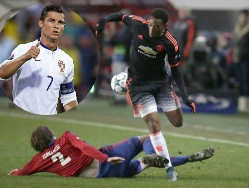 Ở tuổi 19, Martial khiến Ronaldo phải ghen tị - 1