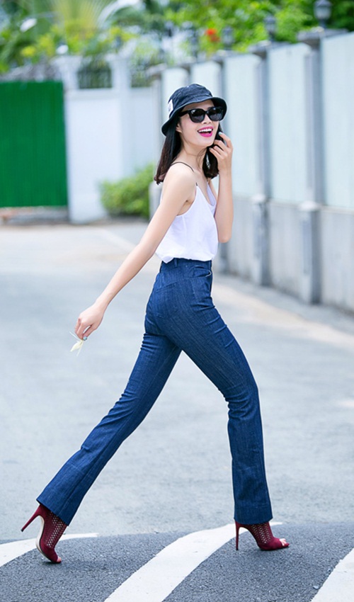 Sao Việt khoe chân dài miên man với quần ống vẩy - 4