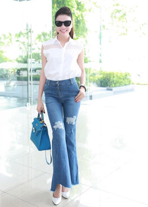 Sao Việt khoe chân dài miên man với quần ống vẩy - 9