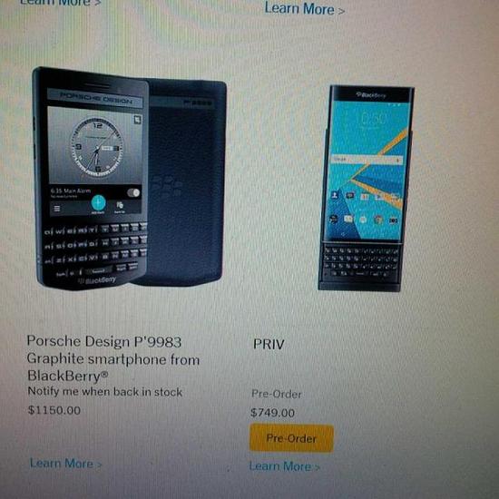 Điện thoại Blackberry Priv giá chát 749 USD - 1