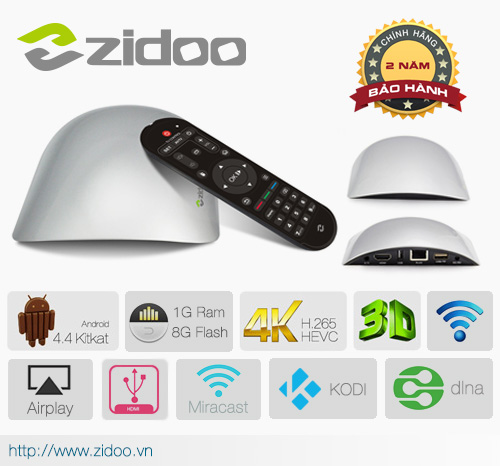 Zidoo X1 – Android TV Box thế hệ mới - 1