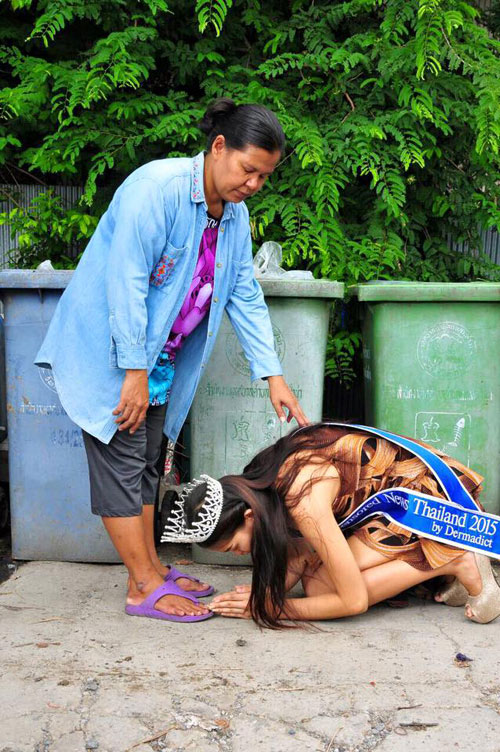 Hoa hậu “nhặt rác” Thái Lan gian dối về học vấn - 1