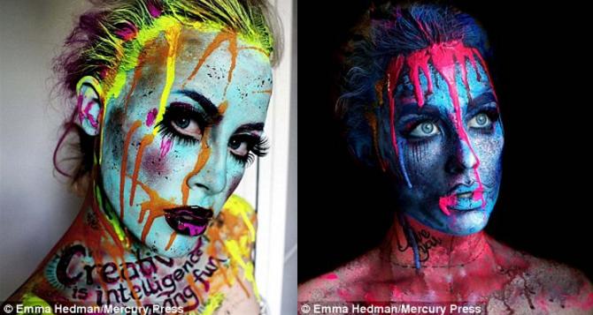 Ngỡ ngàng tài trang điểm Halloween của "gái một con" - 8