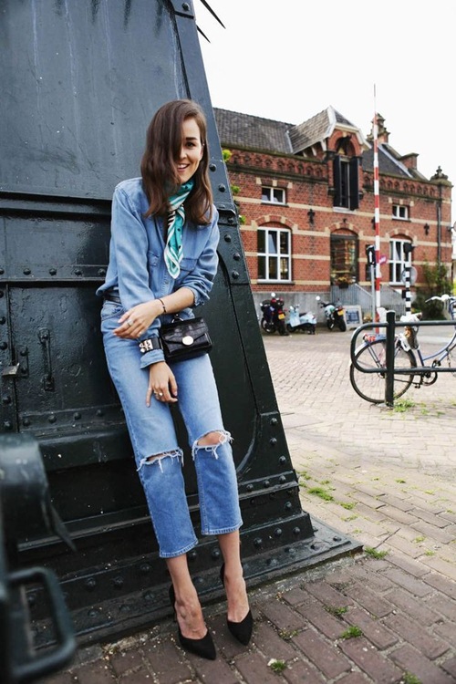 Quần jeans ống lửng hớp hồn phái đẹp toàn thế giới - 3