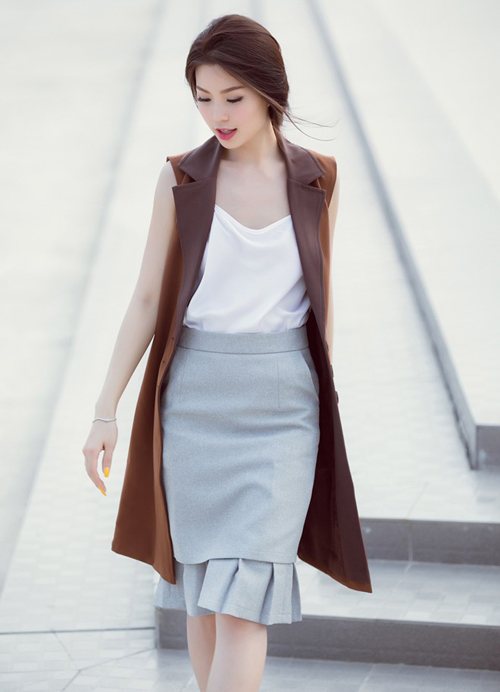 Sao Việt hiện đại, cá tính với mốt blazer không tay - 7