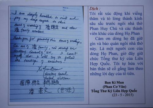 “Không dựa vào lưu bút của ông Ban Ki-moon để nhận họ hàng” - 3