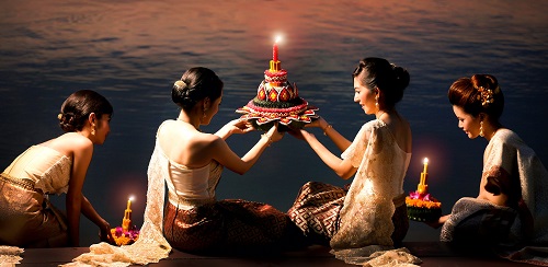 Lung linh lễ hội hoa đăng Loy Krathong ở Thái Lan - 3