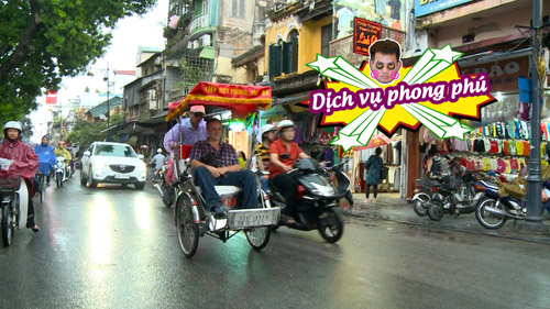 Xuân Bắc trổ tài nói ngoại ngữ trong khi đạp xích lô - 3