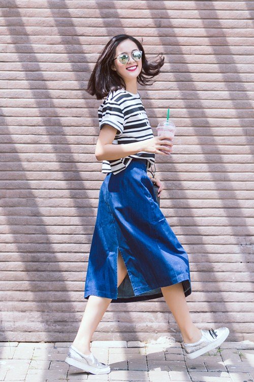 Thời trang hẹn hò giản dị của "bạn gái" Quốc Cường - 11