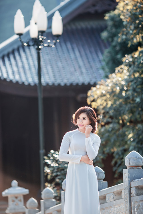 "Nữ hoàng điền kinh" xinh tươi trong trang phục áo dài - 4