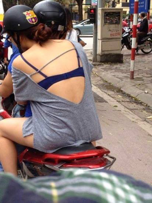 "Phát hoảng" với trang phục táo bạo của thiếu nữ trên phố - 4