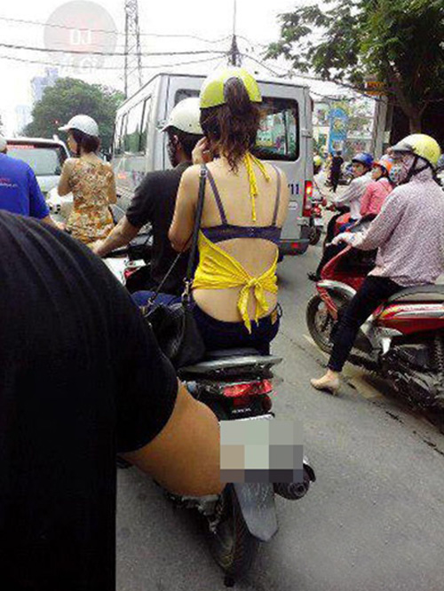 "Phát hoảng" với trang phục táo bạo của thiếu nữ trên phố - 9