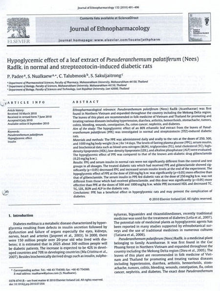 Các nghiên cứu quốc tế về cây hoàn ngọc - 1