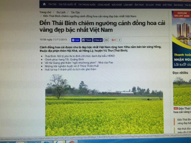 Thực hư về bức ảnh "đồng cải đẹp nhất Việt Nam" - 1