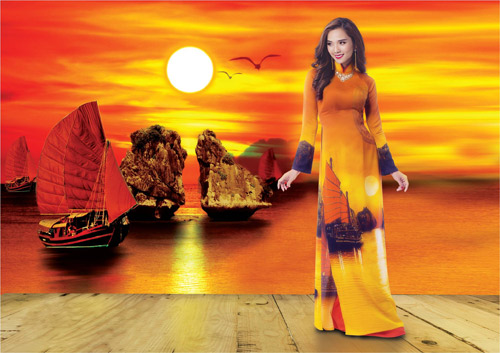Nét đẹp Á Đông sống động trên áo dài Thái Tuấn - 1