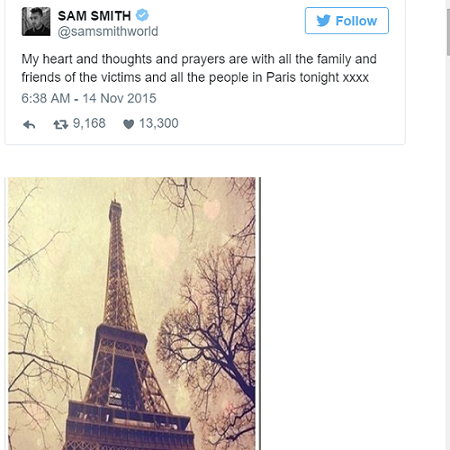 Sao thế giới chia sẻ lời cầu nguyện hòa bình cho Paris - 5