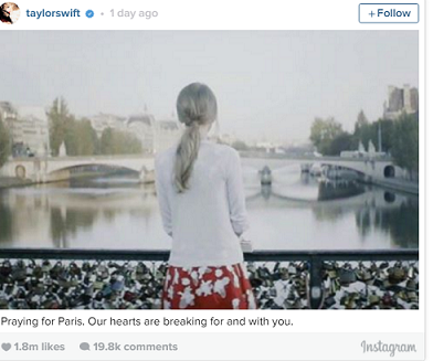 Sao thế giới chia sẻ lời cầu nguyện hòa bình cho Paris - 2